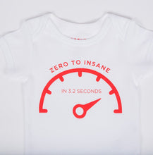 Load image into Gallery viewer, White Insane Mode Onesie
